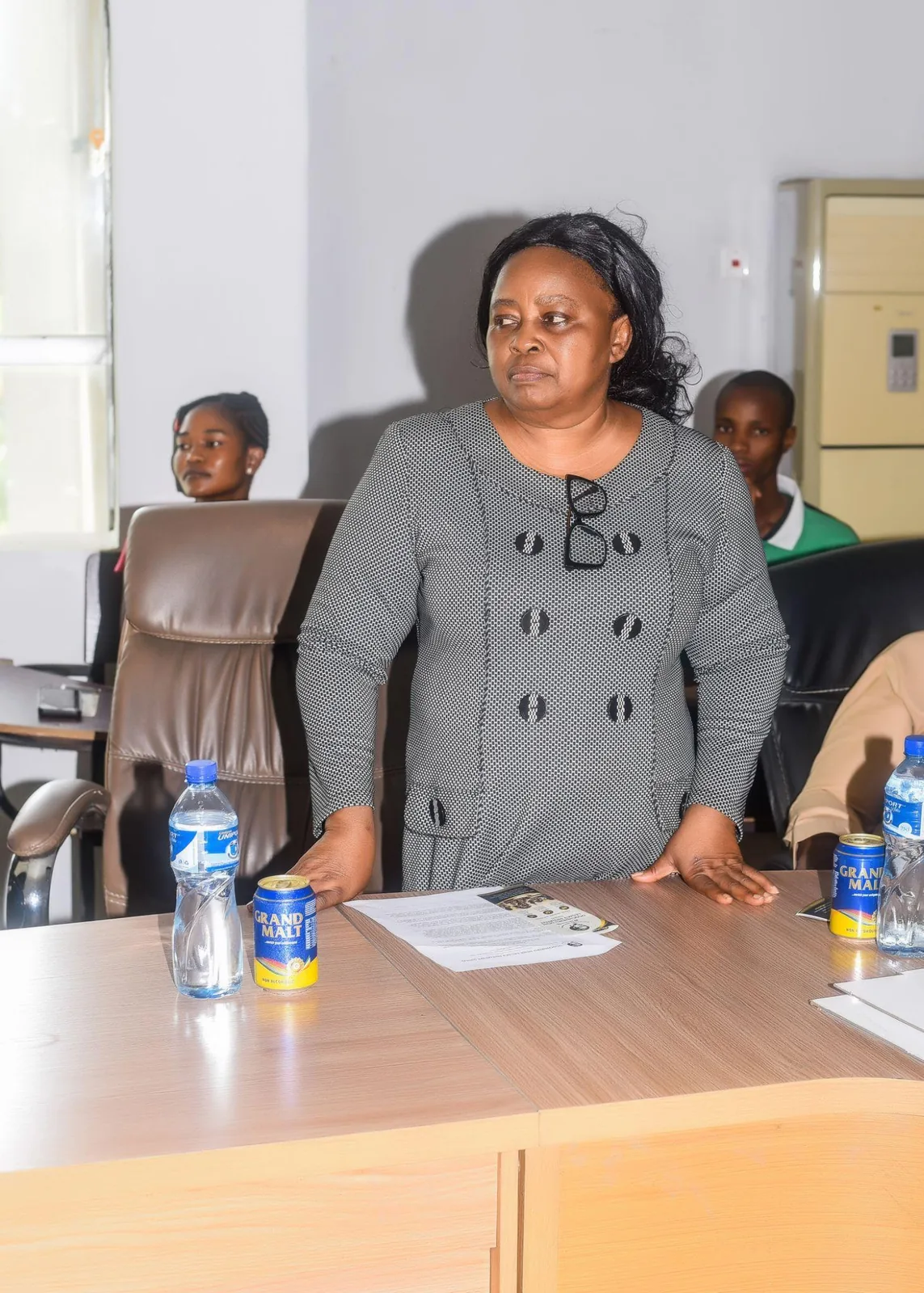 Participant speaking during the Academic Excellence Recognition Award activity