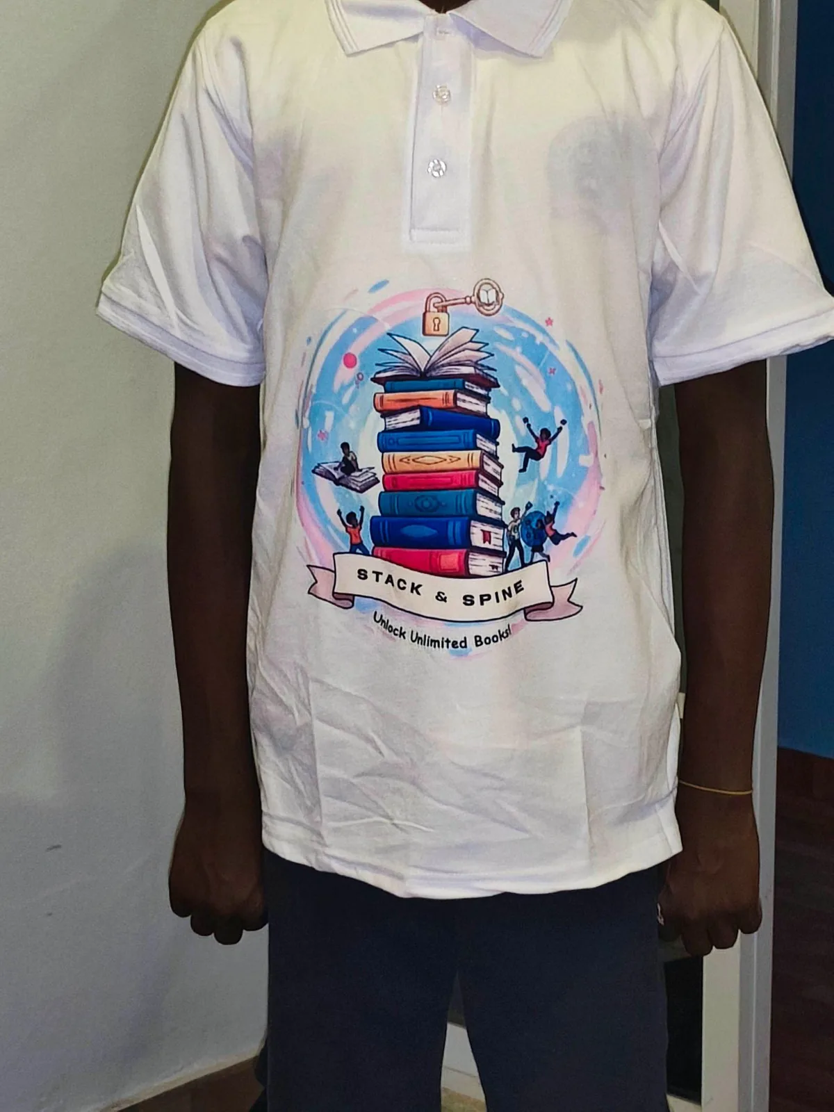 Stake and Spine literacy program shirt